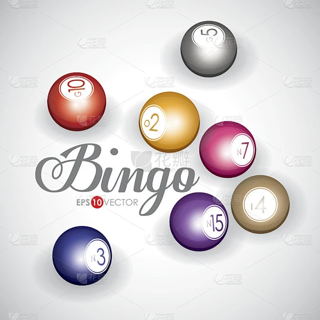Bingo设计，矢量插图。图片_其他图片图片素材-花瓣网