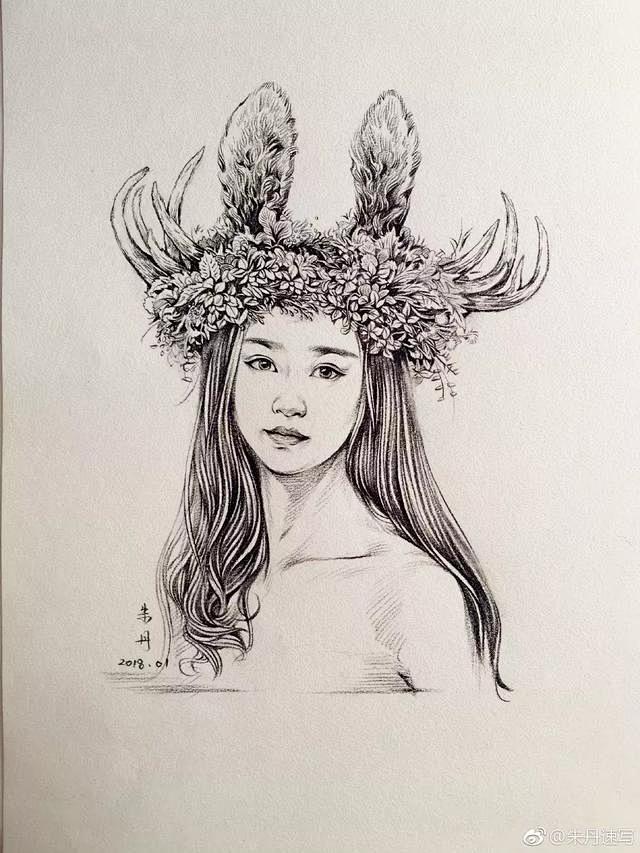 人物速写《头像》