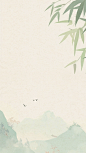 花瓣素材_夏日中国风-竹叶宣纸国风背景图片_193630852