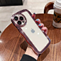 新款iphone14promax大波浪手机壳苹果13玻璃镜头膜11一体防尘网12
