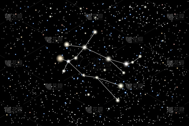双子座,天空,绘画插图,矢量,星座,黑色,星星,双胞胎,背景,天体物理学