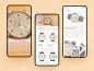 High-end watches private order app details buy watch app card yellow price app design ux ui
