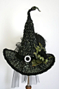 Victorian Witch Hat by Studio Sisu | 女巫帽细节还是蛮丰富的。 ​​​​