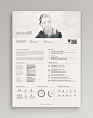 Damn cool resume! He mixed the double exposure for his profile photo.