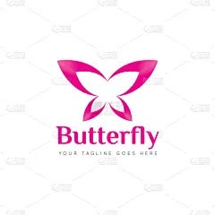 butterfly logo and icon