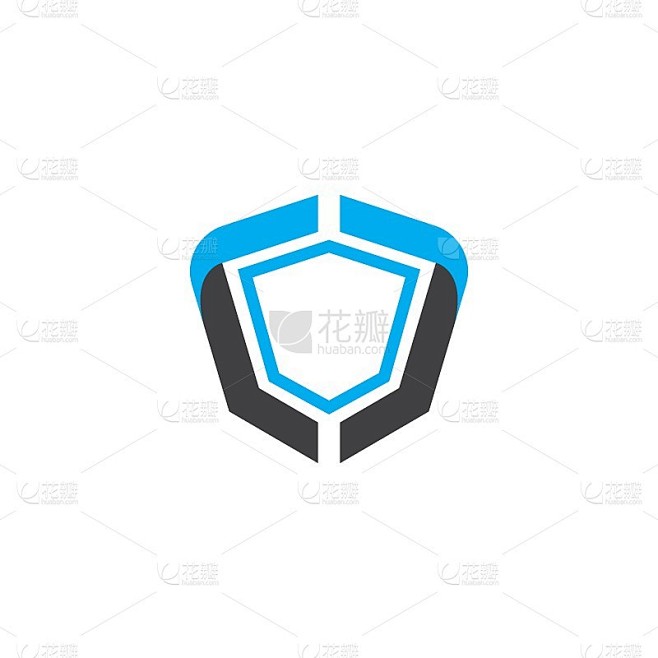 盾形符号标志模板矢量