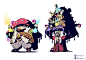 "Alchemists of Schroom", Baj Singh : Some thumbnails that ended up turning into a nice little sketch!