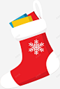 圣诞节红色圣诞袜矢量图 免费下载 页面网页 平面电商 创意素材