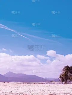 时尚的海滩时尚壁纸。旅行。加那利岛。沙漠。极简主义的美学素养