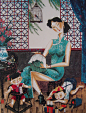 现代重彩画家李守白作品 ——《上海石库门系列：弄堂风情》 
李守白在他的重彩画中将渐行渐远的石库门风情拉近到眼前，还原了他孩提时感受到的情调，让人回忆，让人怀旧。他实际上是在自觉地做着一项重要的文化遗产保护工作，他以自己的亲身经历和感受把石库门里最平凡、最普通，也是最生动的生活场景发掘出来，用形象的画面保留了富有文化意味和历史价值的上海民风。