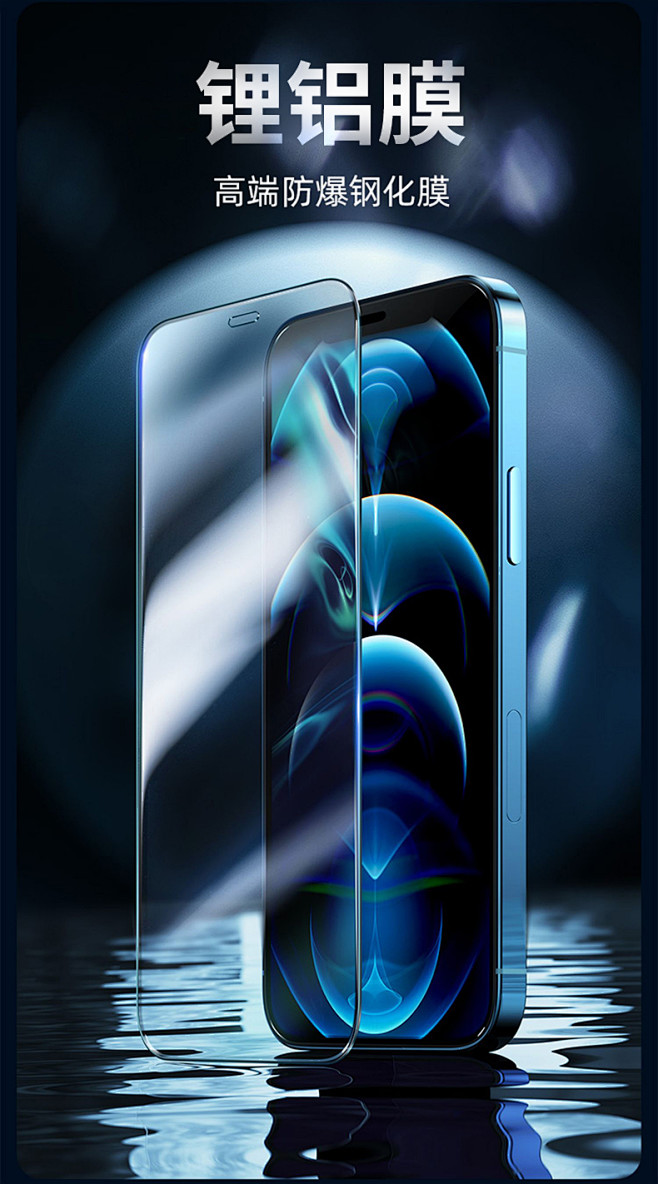 锂铝膜iPhone12ProMax钢化膜...