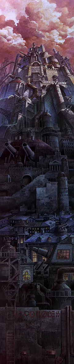 场景插画欣赏【点击图片进入下载地址】_铁皮人插画