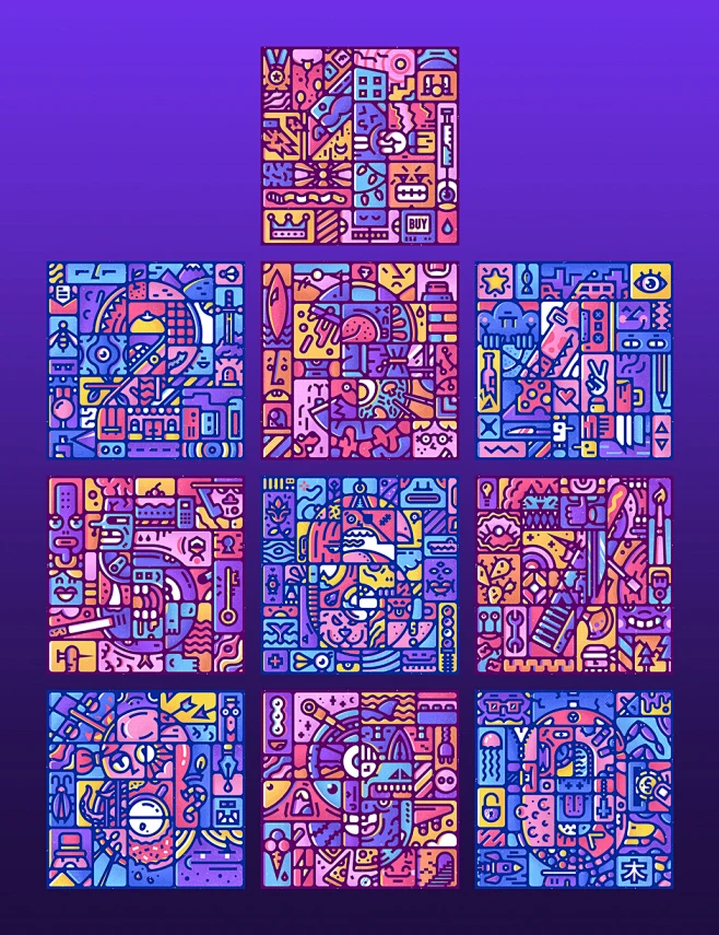 Enisaurus_36days-of-type_hidden_numbers_poster-花瓣网