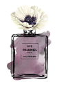 Chanel No5 Printed fashion poster watercolor purple by hellomrmoon