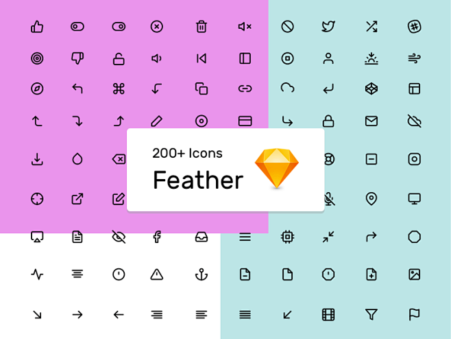 Feather Icons Set fo...