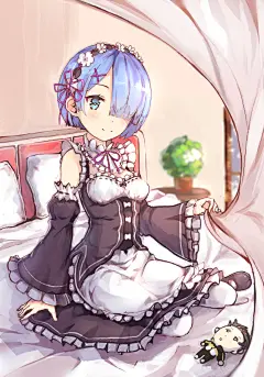 Re:从零开始的异世界生活 蕾姆 同人图 插画 壁纸 | 雷姆 | 半次元-第一中文COS绘画小说社区