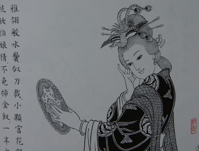 唐代画家吴道子线描人物77 -老泥鳅素描...