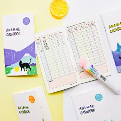 聚萌爱 韩国银行存款现金日收支记账本 可爱懒人多功能明细账本子-淘宝网
