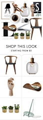 "Retro office" by sofiehoff ❤ liked on Polyvore featuring interior, interiors, interior design, home, home decor, interior decorating, &Tradition, Design Letters, HAY and Ciseal: