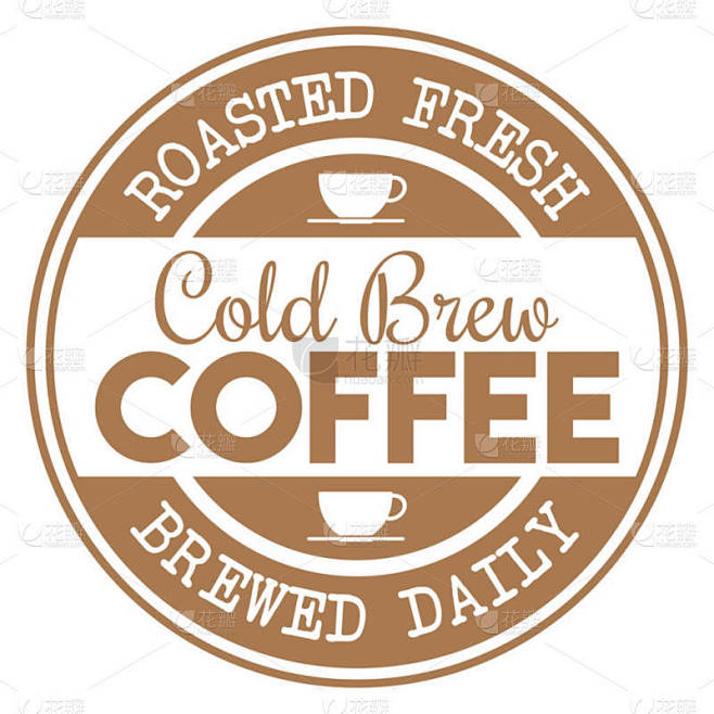 冷酿咖啡橡皮图章