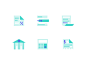 API Icons branded icons illustration website designer website design ui website flat brand identity brand iconographic icon set icons