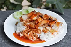 脆皮猪肉饭，猪肉饭或猪肉米饭