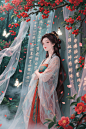 月夜啸声AI试验-纱幔女