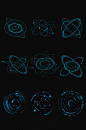 科技感粒子数据可视化PNG元素