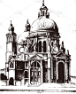 哥特式风格,外立面,古老的,威尼斯,传统,砖,建筑业,窗户,复古