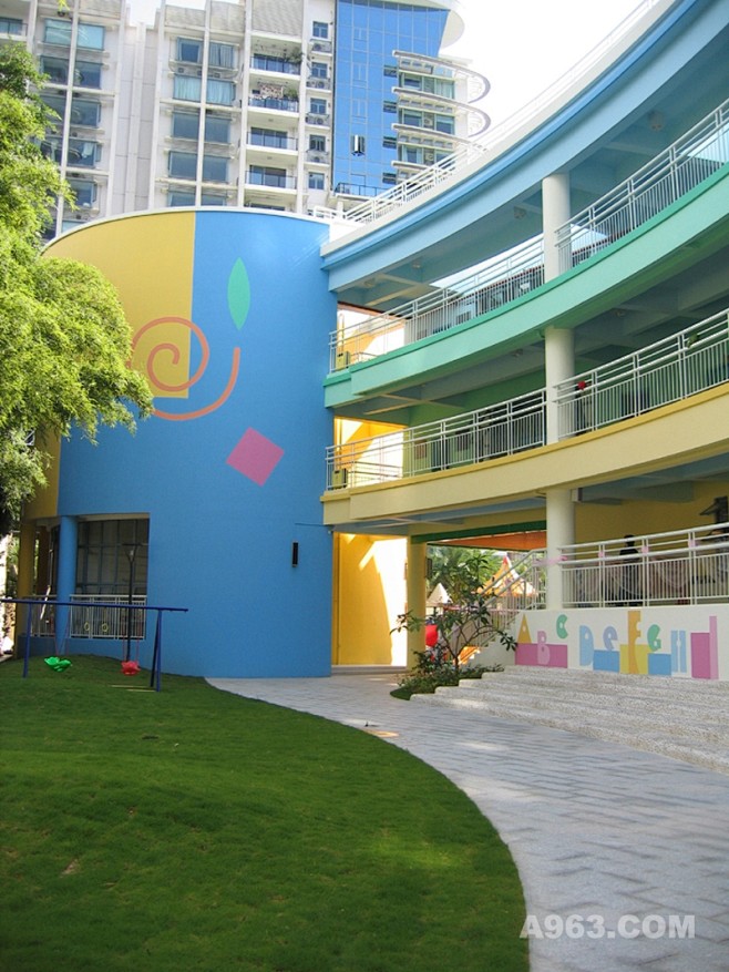 深圳市高级幼儿园设计实景案例分析-文化空...
