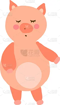 猪,肥胖,白色背景,小的,分离着色,可爱的,苏打,愉悦,粉色,坐
