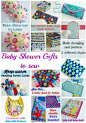Lots of ideas for sewing for babies and sewing baby shower gifts. All free sewing patterns and tutorials for the cutest and most practical baby essentials