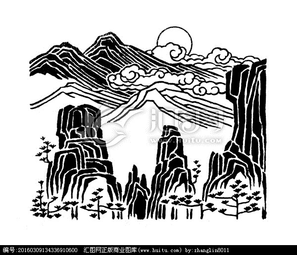 山西太行山装饰画