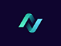 N + Checkmark Logo Concept