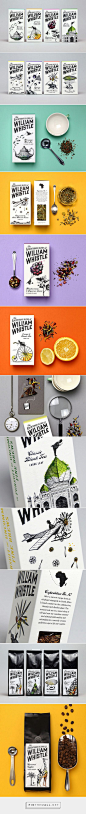 Adventures of William Whistle popular tea & coffee brand packaging PD: 