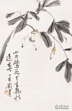 刘墨写意花鸟作品欣赏