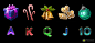 Holiday Game - Symbol Design, Anna Eespere : These were some of the symbols I created for a Christmas-themed game.