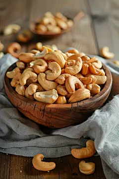 新鲜美味的腰果零食