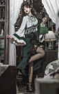 ROSERUINS -蛇女- 新中式 Qi Lolita 旗袍礼服和配套斗篷