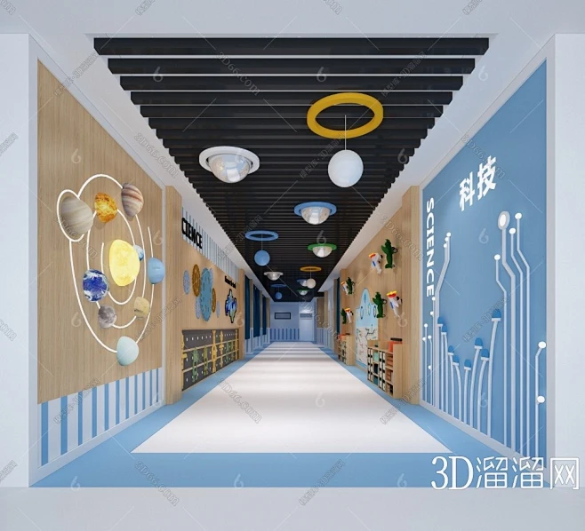 【现代走廊3D模型】-3D现代走廊3d模型下载-溜溜IDCCH04933671437010-免费3Dmax模型库_3d溜溜网-花瓣网