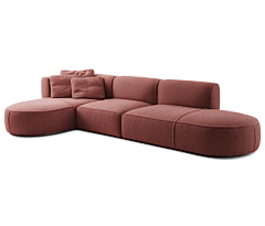 软装设计·文梅采集到【家具】-多人沙发  三人沙发/两人沙发/L型沙发/不规则沙发