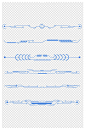 科技感线条花边底纹边框文本分割线-众图网