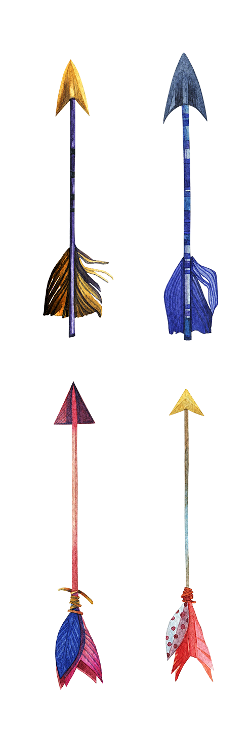 [美工云]手绘箭头_免抠PNG：