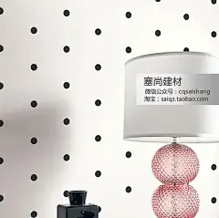 重庆墙纸 塞尚美国进口纯纸 美式现代WBWE几何波点客厅卧室壁纸-淘宝网