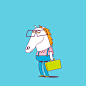 Koodo : animation, character design, gif, 2d animation, colour, illustration