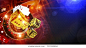 Casino Games of Fortune Conceptual Banner Illustration 3D Rendered. Roulette Wheel, Golden Craps Dices and Other Casino Games Elements.