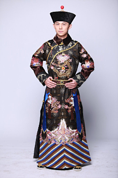 机智小明酱采集到清朝服装-男