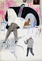 "The Overcoat", N. V. Gogol// illustrations : 5 original illustrations based on short story "The Overcoat" by N. V. Gogol, made as part of self-initiated project (in process). Accepted for and will be exhibited at international Illustr