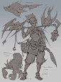  Fisherman who training pterosaurs