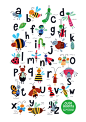 快乐聚会昆虫字母海报动物儿童邀请函卡片AI矢量设计素材 (1)